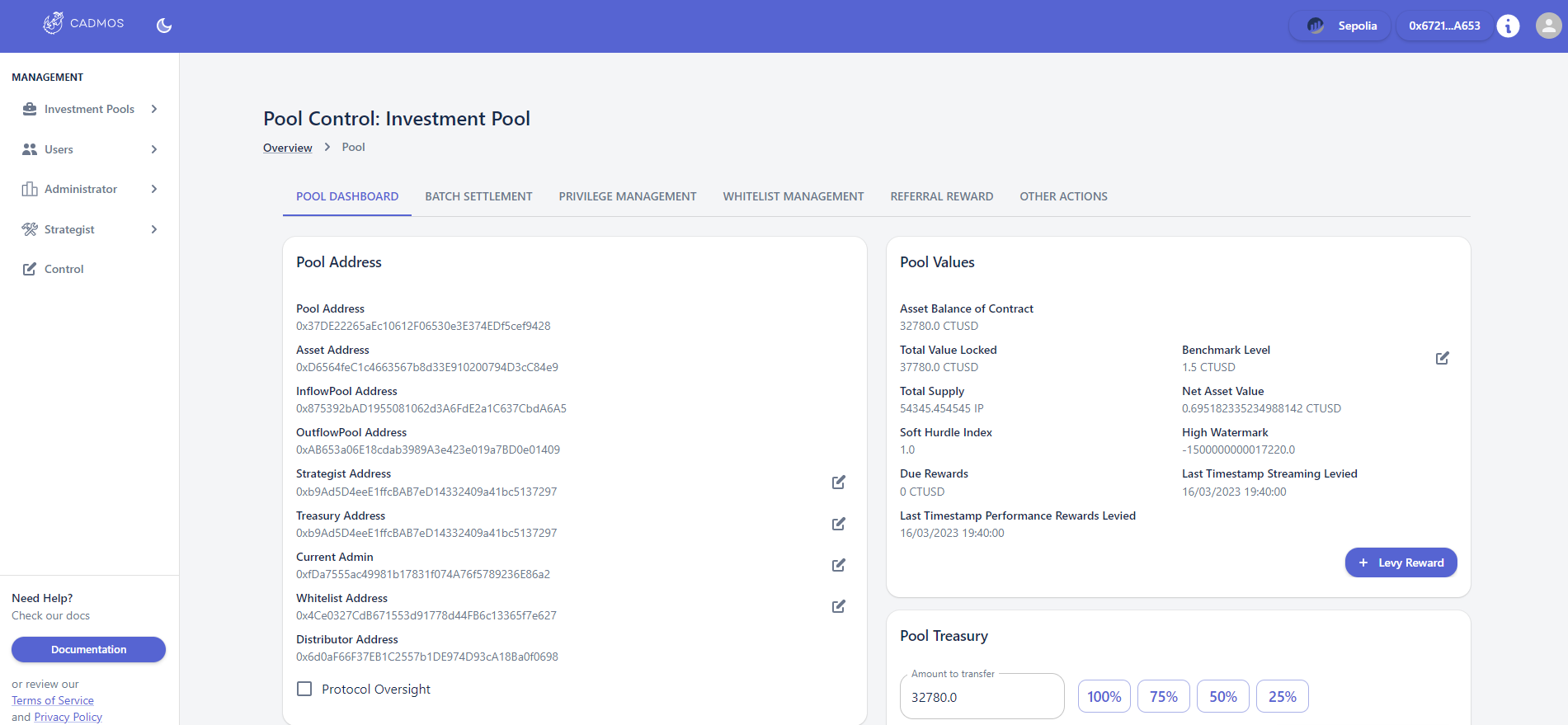 Cadmos platform investor portal